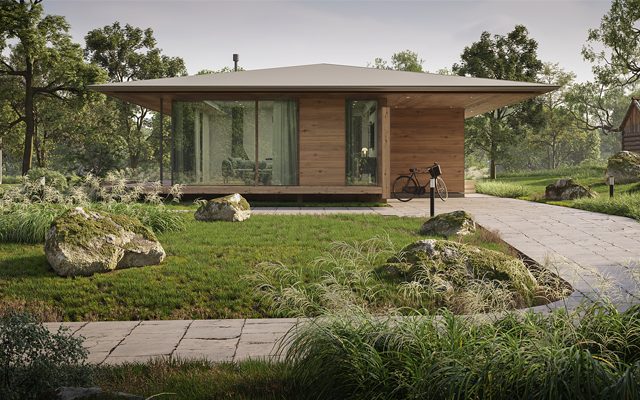 阴天景观效果图封面